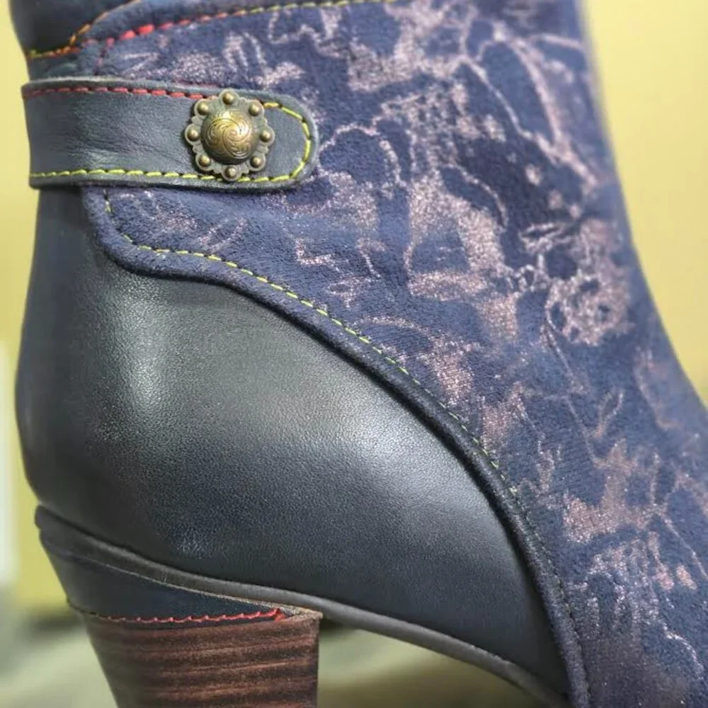 L'Artiste SoCute Bootie Navy Size 38 (US 7.5/8) - Picture 4 of 5